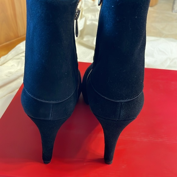 Adrienne Vittandini cuffed platform boot in black suede size 9.5 - Picture 5 of 8